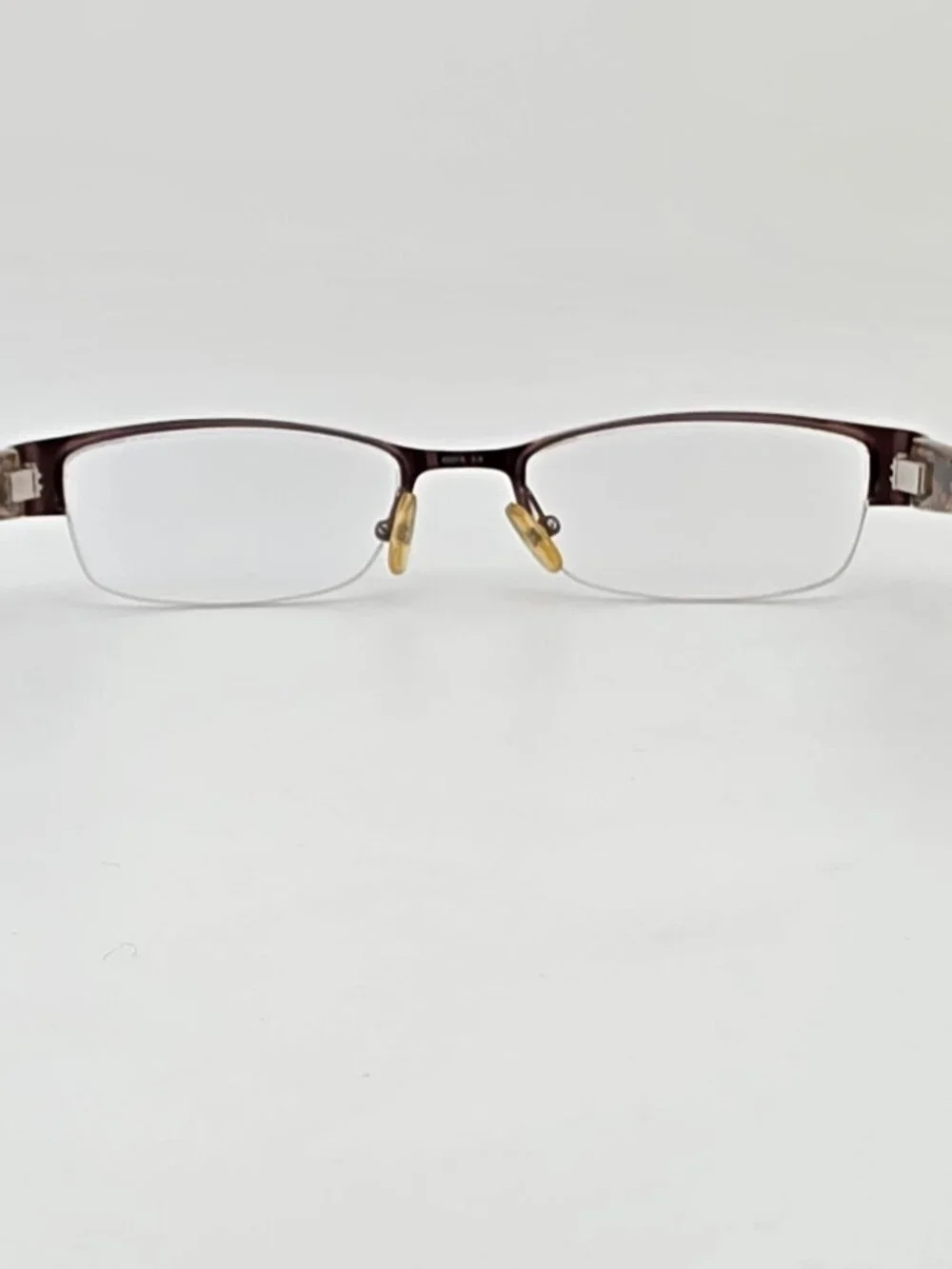 Banana Republic Larissa Brown Semi Rimless Eyeglasses Frame w Flexhinge and Case